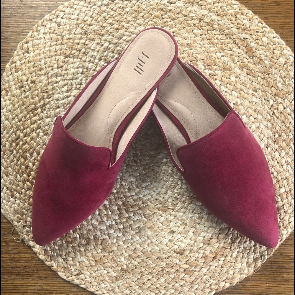 NIB JJill women’s Sueded leather mules size 8